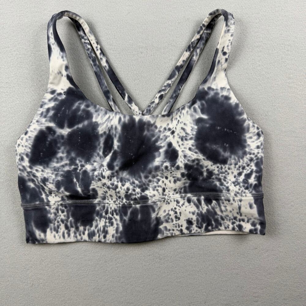 Lululemon Tie Dye Strappy Longline Sports Bra Size 10